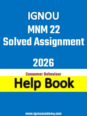 IGNOU MNM 22 Solved Assignment 2026